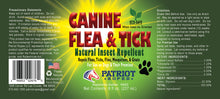 Load image into Gallery viewer, Canine Flea &amp; Tick Natural Insect Repellent 8 oz
