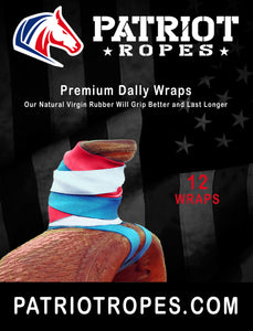 Premium Dally Wraps USA Patriot Pack, Red White & Blue, 12 Pack