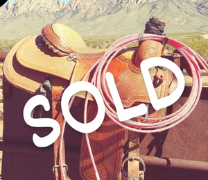 Preowned Cactus Saddlery 15.5" Roping Saddle $1600.00