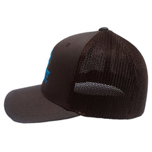 Load image into Gallery viewer, Brown &amp; Teal Flexfit Hat
